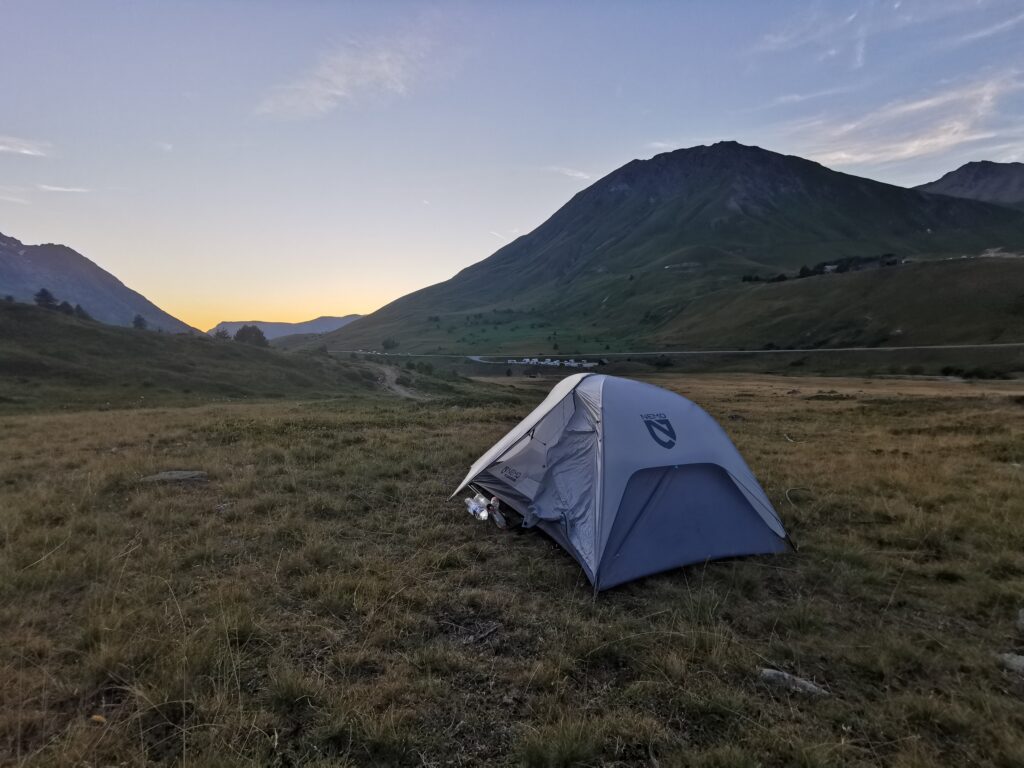 Lager am Col du Lauteret