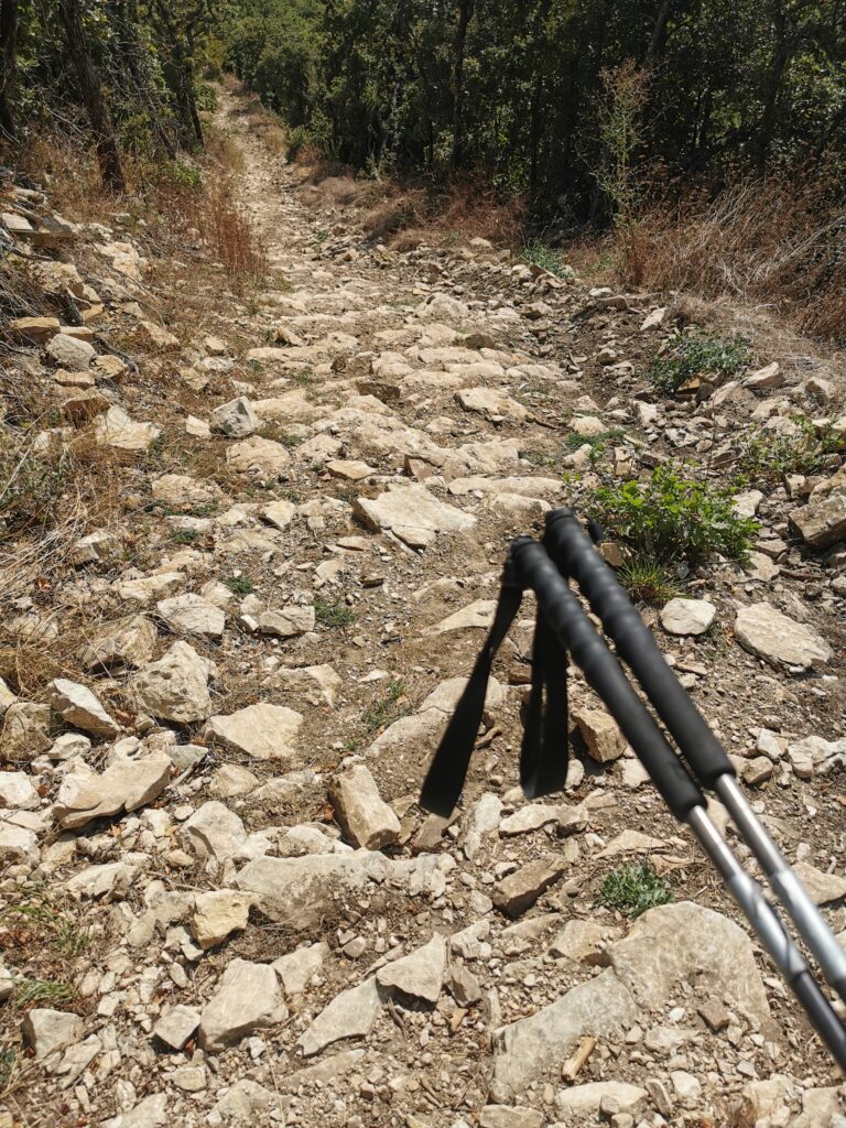 Steiniger Weg am Hexatrek