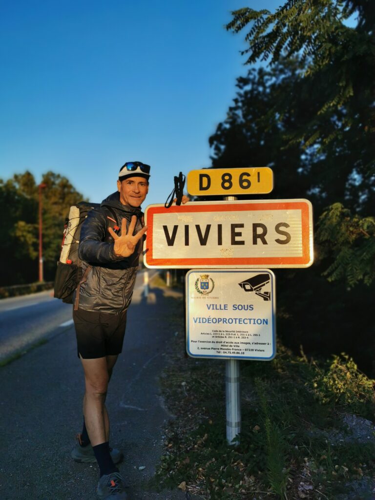 Viviers, der Start zur Stage 4 am Hexatrek